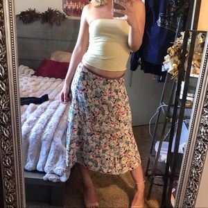 Floral maxi skirt
